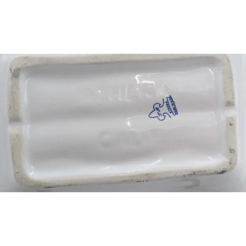 Athena California Pottery Roses Floral Rose Rhapsody Tissue Box Holder Soap Dish